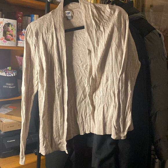 OLD NAVY Oatmeal open cardigan - Picture 1 of 3